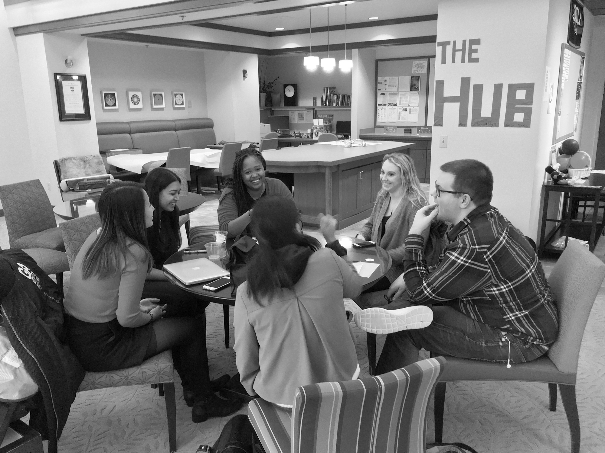 Redhawk Resource Hub members discuss upcoming events and strategy for the week.